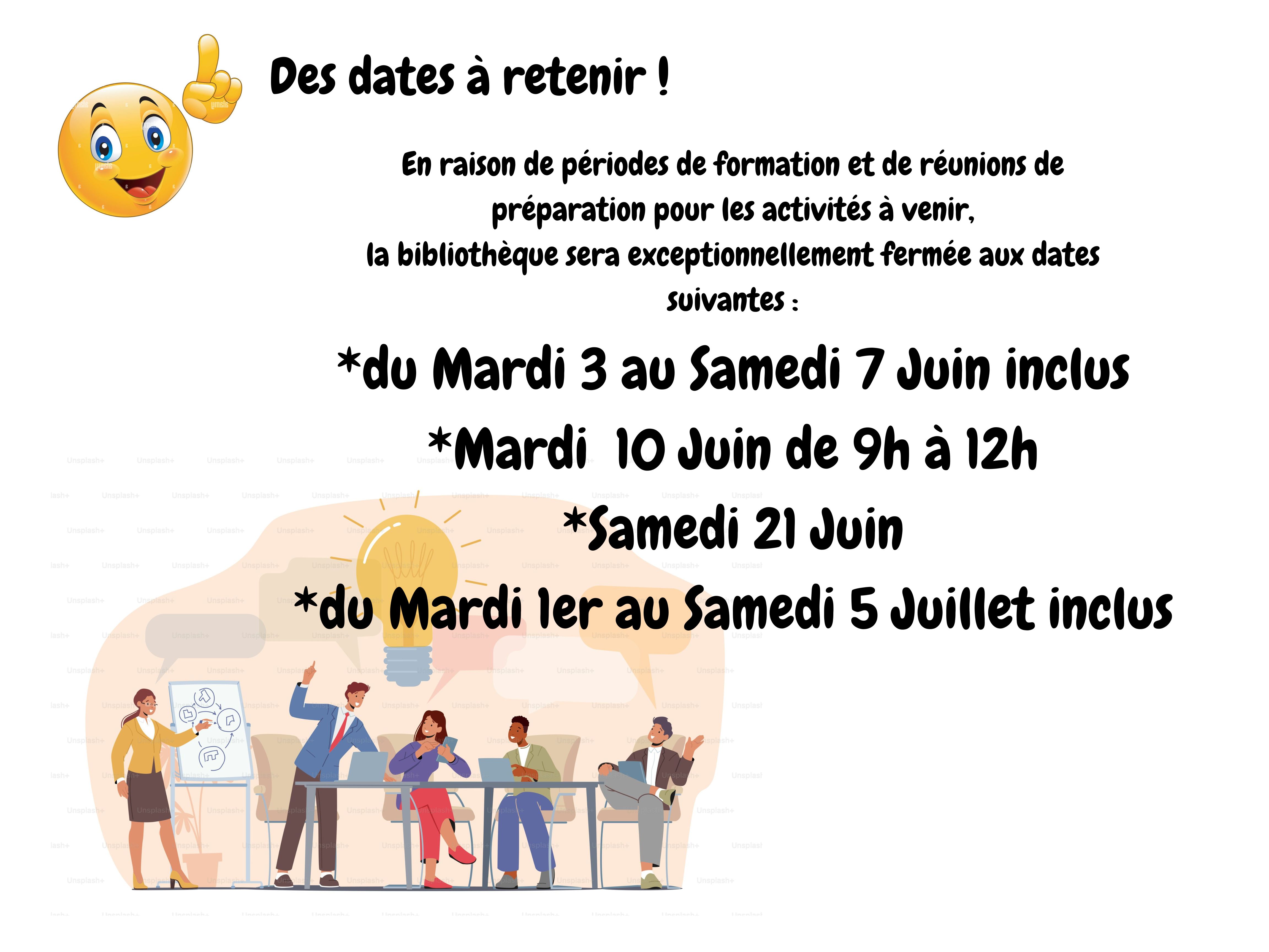 Juin 2025 Des dates à retenir 