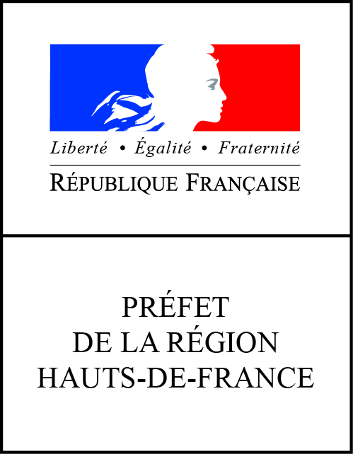 Bloc marque vertical Préfet région Hauts de France CMJN